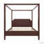 Lit plateforme à baldaquin en bois avec tête de lit et pieds de support-1396432725-1396432731