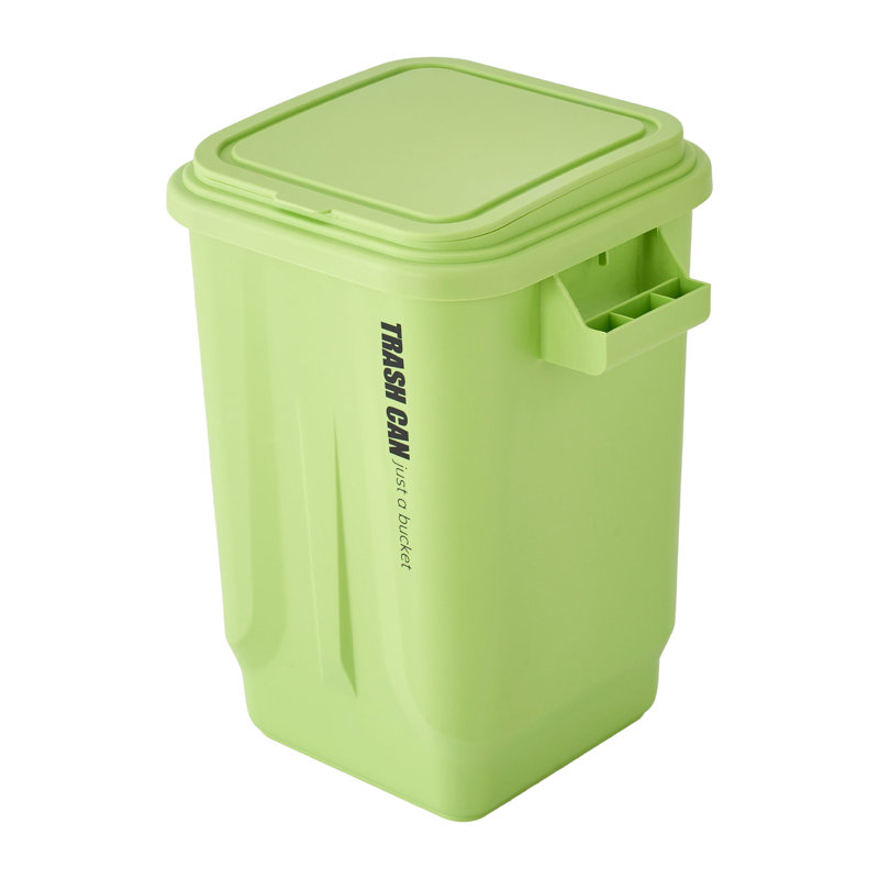 PP Kitchen Trash Can, Green