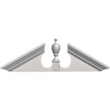 Fronton à urne pointue l 61 po x H 20 po x P 7/8 po