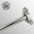 Carpet Runner Rod 39.6" L Polished Nickel Over Brass Rod Tubes with Bracket