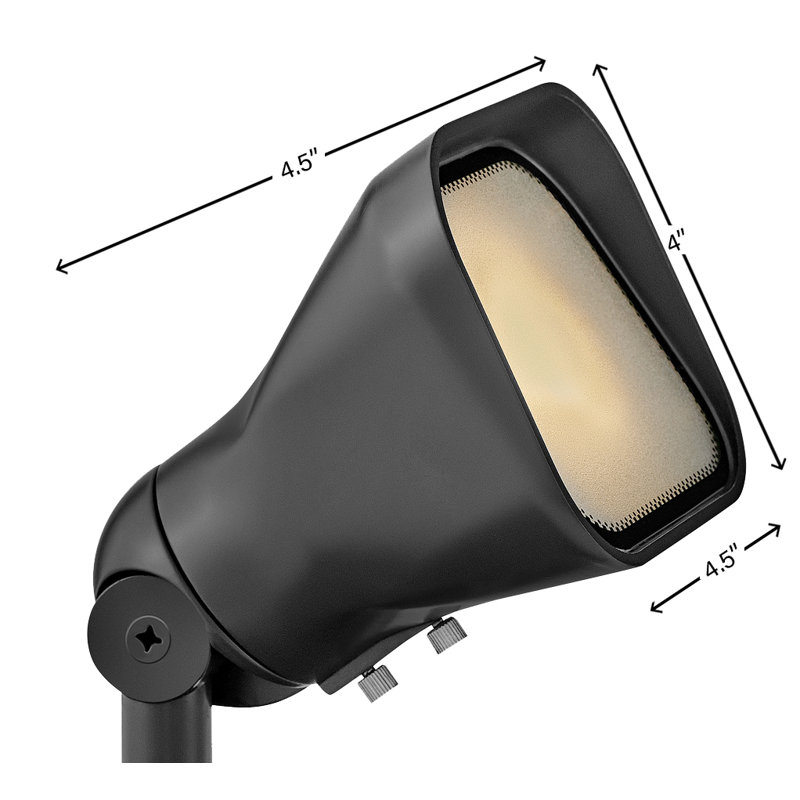 Hinkley Landscape Accent Flood Light 12V, Black, 3000 Kelvin