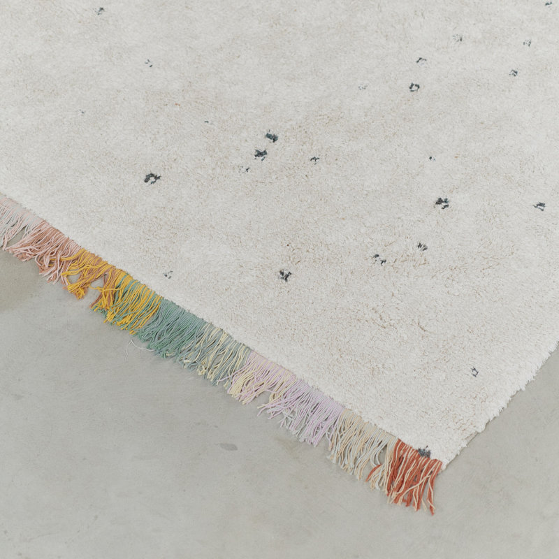 Mom, I Want To Be An Astronaut Hand Tufted Cotton Indoor Rug, Rectangle 8' x 5'7"
