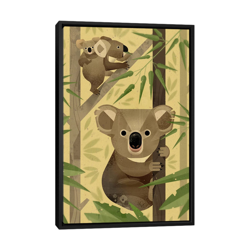 Koala by Dieter Braun - Print on Canvas, Black Framed, 66.04 cm H x 45.72 cm W