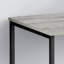 Bureau d'ordinateur à finition bois avec pieds en métal noir H 29,81 po x l 39,88 po x P 18,84 po Candace-1098644953