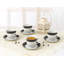 Ensemble de 3 tasses à thé et soucoupe 8 oz. Lorren Home Trends
