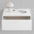 Floating White Modern Nightstand With Storage Drawer, Mini...
