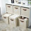 Bacs de rangement | Boîte de rangement en forme de cube avec porte-étiquettes