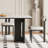 Nordic light luxury rectangular dining table set-104102175