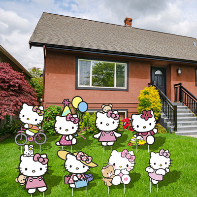 8 panneaux de signalisation Hello Kitty