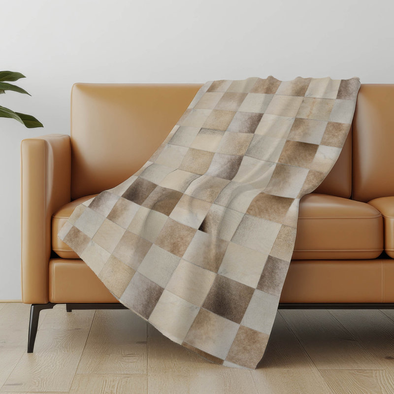Jeté en sherpa Addison, Taupe
