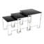 Exley Glass Top Sled Nesting Tables