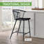 Tabouret de comptoir en métal Wisler