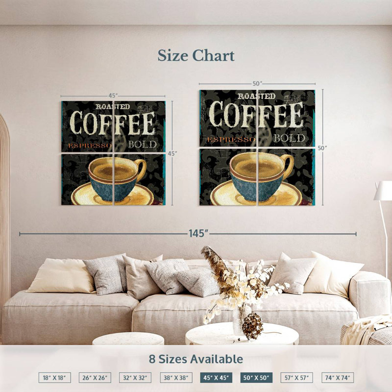 Kema Today's Coffee IV, 50" H x 50" W