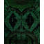 Tapis de couloir noué à la main de conception unique Rachal - vert, 3 pi 0 po x 17 pi 6 po