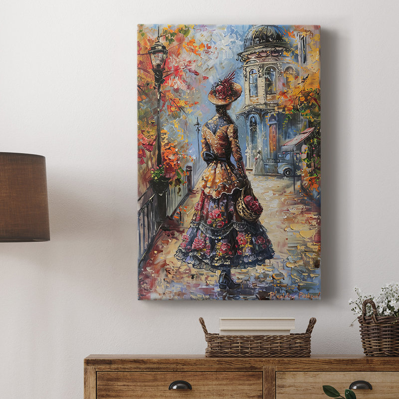 WOMEN-LXIV - Toile tendue avec châssis Premium - prête à être accrochée, H 48 po x l 32 po