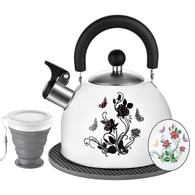 ARC 2 Quarts Stainless Steel Whistling Stovetop Tea Kettle
