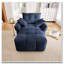 Chaise en tissu d'ameublement avec repose-pieds Chenille-1424984010-1424984008
