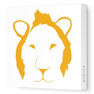 Animal Faces Lion Graphic Art on Canvas