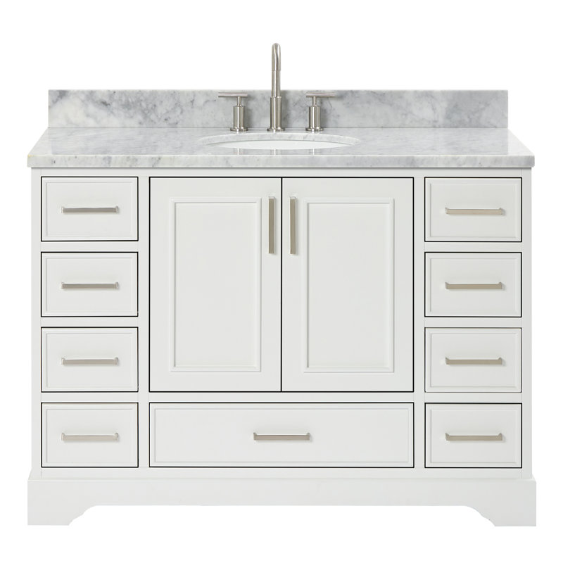 Ensemble de meuble-lavabo simple 49 po Abita, Blanc