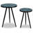 Ensemble de tables basses 3 pièces Toshiaki