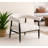 Cowen Arm Chair In Boucle Fabric With Mid-century Space Black Wood Frame-430234151
