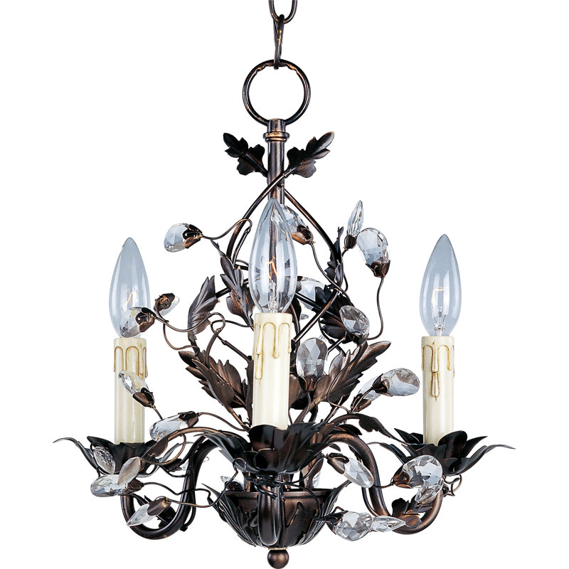 Cassell 3 - Light Dimmable Classic / Traditional Chandelier, Oil Rubbed Bronze