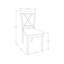 Chaise d'appoint en bois massif Traeger-223205622