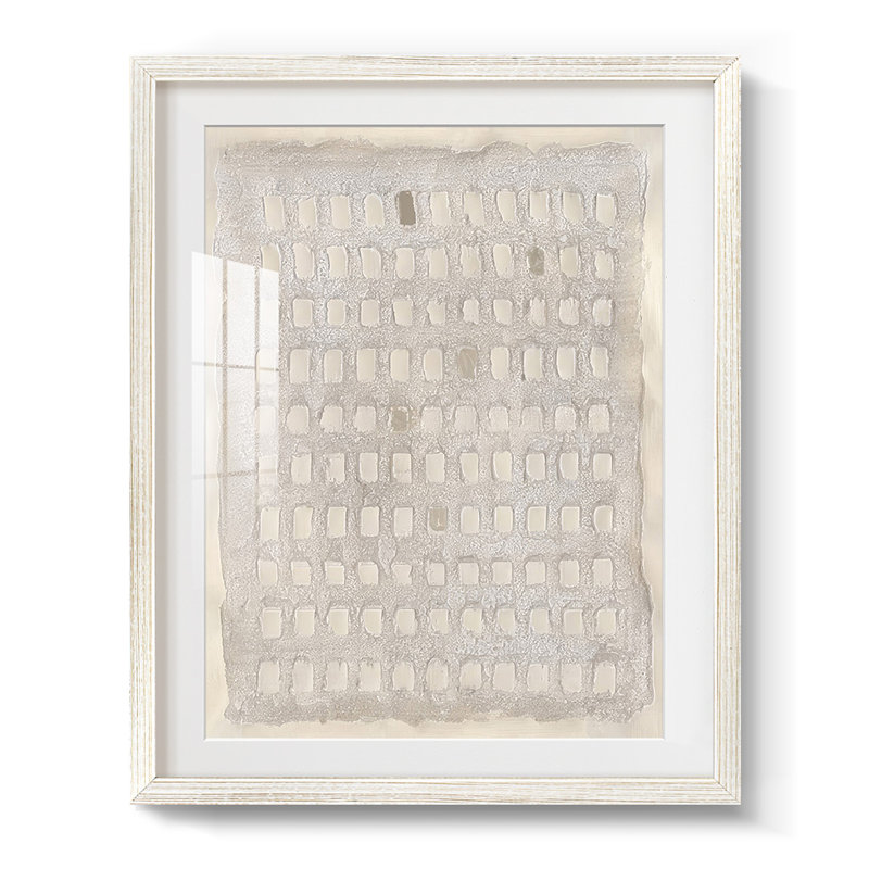 Imprimé imprimé carte perforée I - impression encadrée, H 28,5 po x l 20,5 po, Blanc