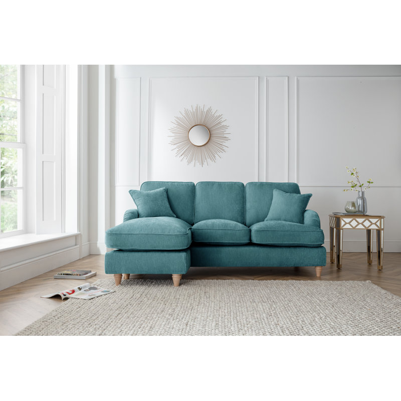 Galilee Chaise Sofa, Emerald, Left hand Facing