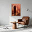 Art mural sur toile Futuristic Bronze Archway And Curved Path-133547057