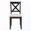 Ensemble de 4 chaises de salle à manger avec siège rembourré-278800672-278800673