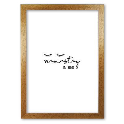 Namastay In Bed Bedroom Art - Print