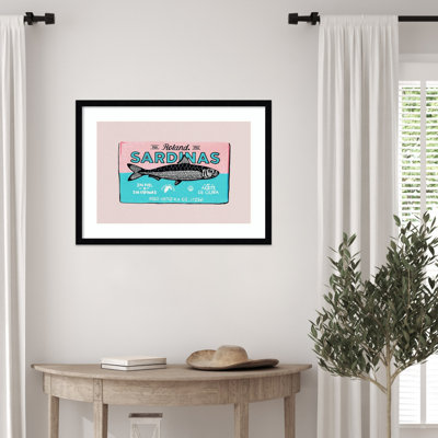 «Roland Sardinas» par Studio Mandariini, reproduction d'art encadrée sur bois