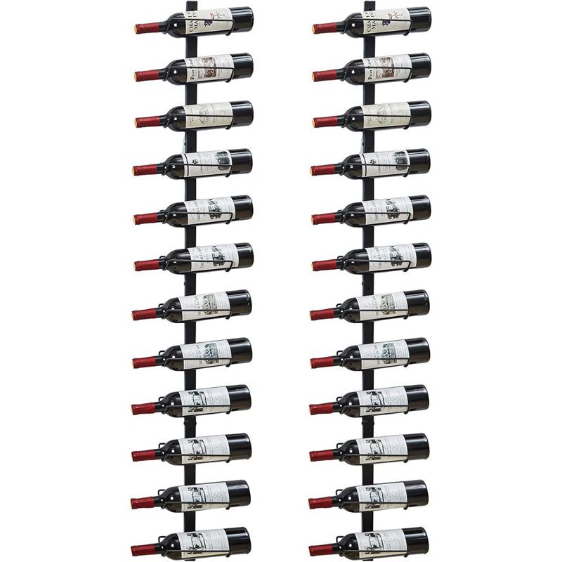 Ensemble de 2 porte-bouteilles de 12 bouteilles pour 24 bouteilles de ...
