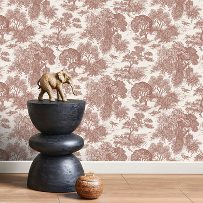 Toile Non- woven Wallpaper Roll 