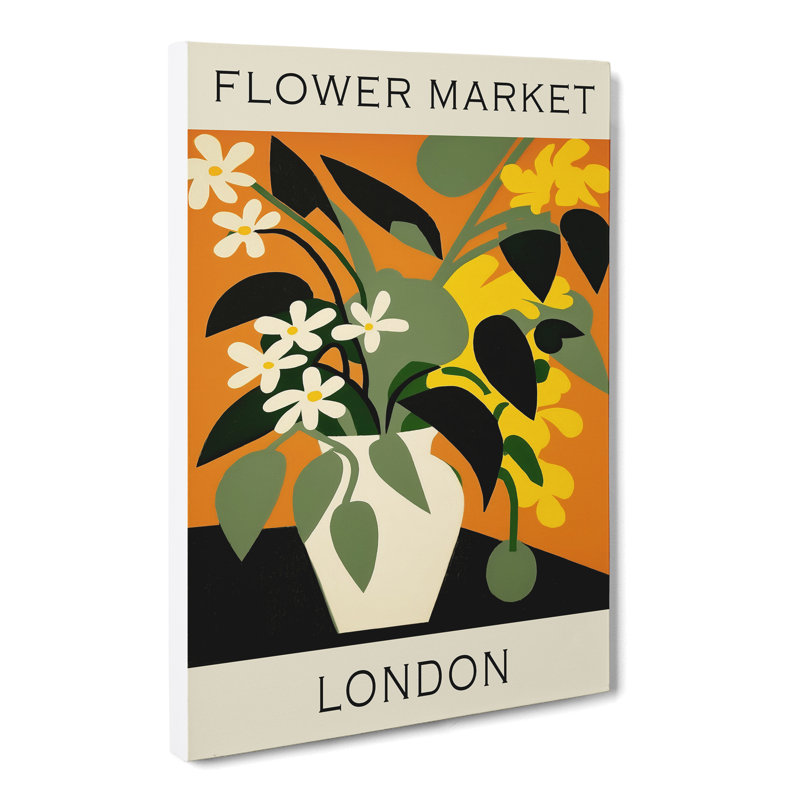 XMKTMKT-610 The London Flower Market Exhibition No. 4 - Wrapped Canvas Print, 50cm H x 35cm W