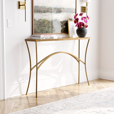 Bedonia 48'' Glass Top Console Table