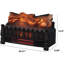 Electric Set Sq Ft Heater Faux  Insert With Infrared Flames For Existing Fireplaces Remote Control Included