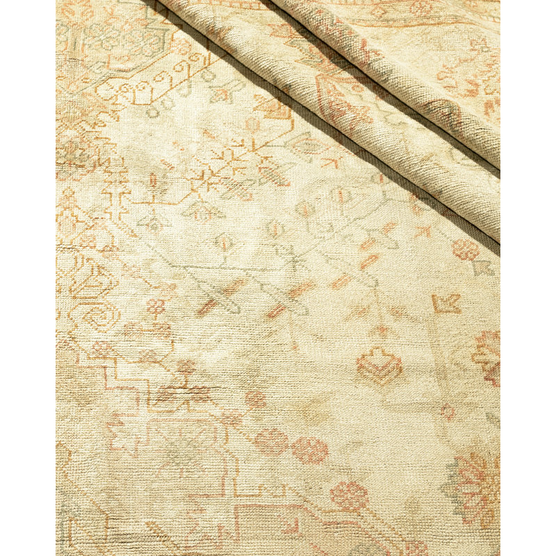 Antique One-of-a-Kind Rectangle 12'3" X 15'10" Hand Knotted Area Rug