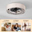 Ventilateur de plafond 19,6 po avec ensemble d'éclairage et télécommande inclus