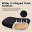 Milicent Armless Wide Desk Chair with Wheels-799725500-742946253