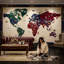 Décoration murale de voyage carte du monde amovible Atlas-1936796626-1936796629