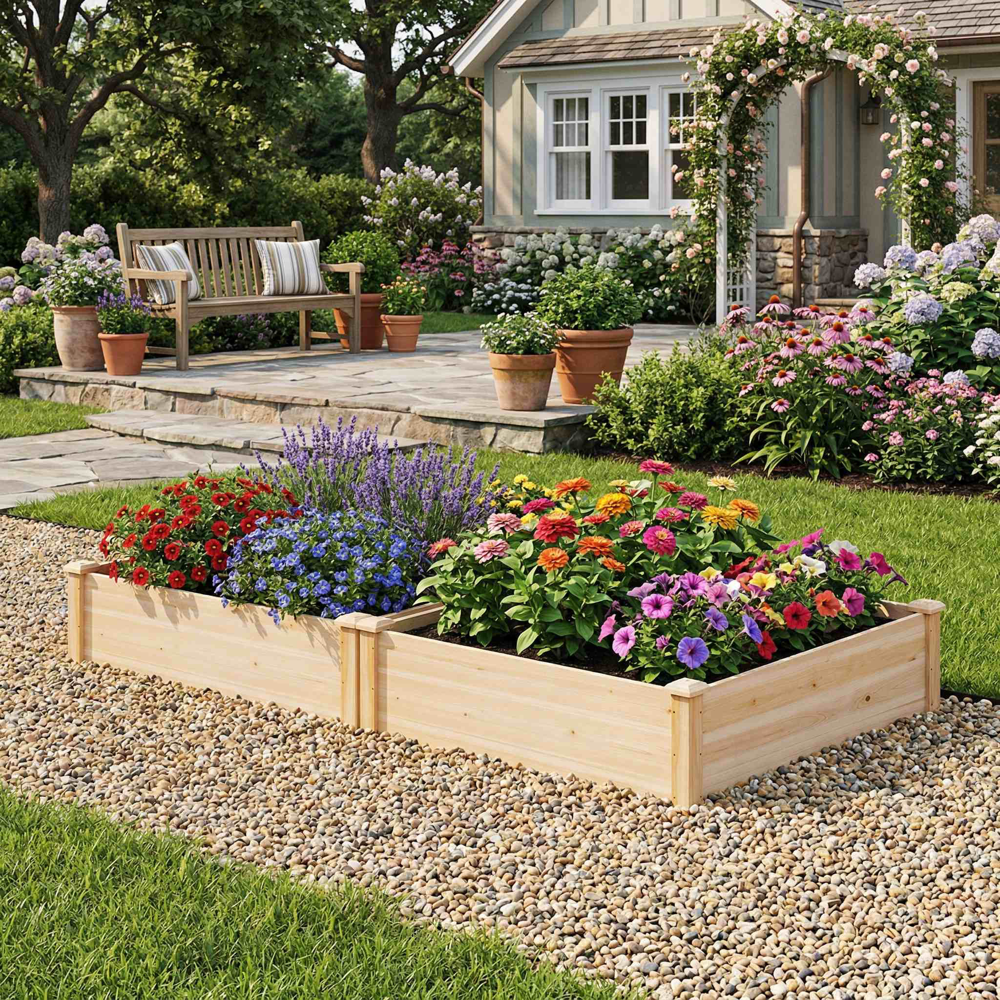 Rot Proof Latitude Run® Weather Resistant Rot Proof 40 X 40 Inch Natural Solid ...