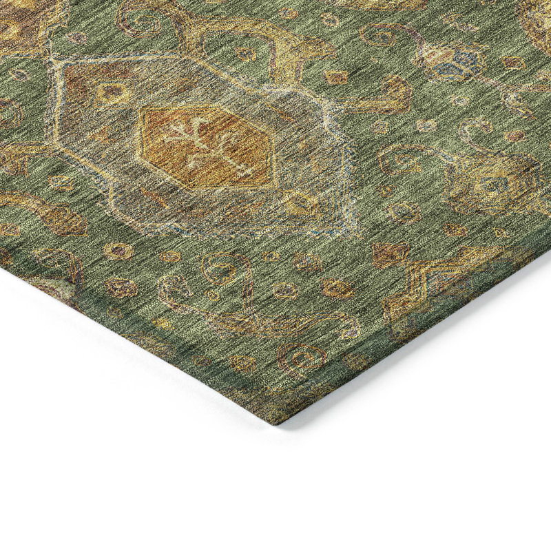 Machine Washable Indoor/Outdoor Chantille ACN2306 Global Rug, Rectangle 3' x 5'