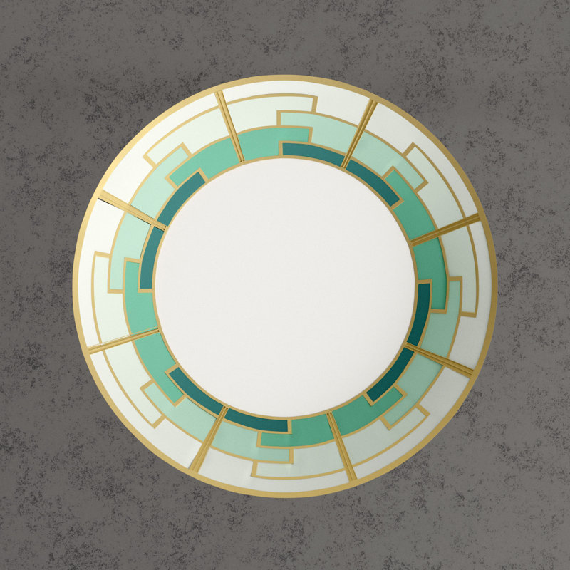 Emerald Porcelain Salad/Dessert Plate