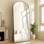 Miroir arqué en aluminium incassable pleine longueur - Basics by Wayfair ™-1349171394-1363628644