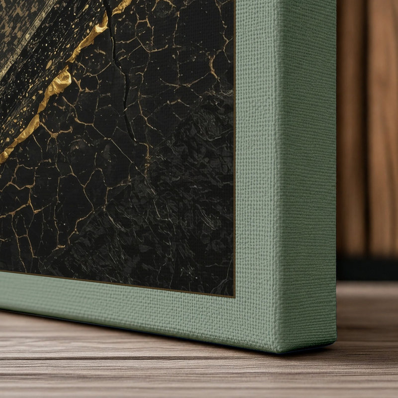 Golden Divide Industrial - Wrapped Canvas, 36x24 - 91.4 x 61.0 cm, Sage Border