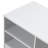 42.5" 2 Drawer White File Cabinet, Lockable Lateral Filing Cabinet with Open Shelves, Rolling Printer Stand for Home Office