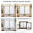 Heavy Textured Faux Linen Tier Curtains Semi Sheer Light Filtering Small Window Kitchen Curtains Short Cafe Curtains Drapes with Dual Rod Pocket White 25x30inch-2116767228-2116767217