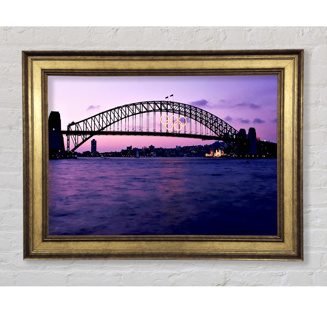 Sydney Harbour Bridge Rosa Reflexionen - Druck